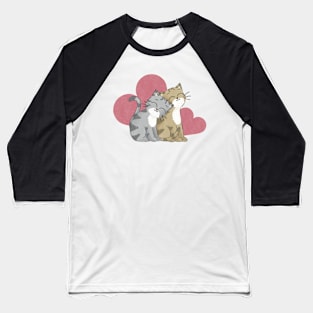 Cats in love Baseball T-Shirt